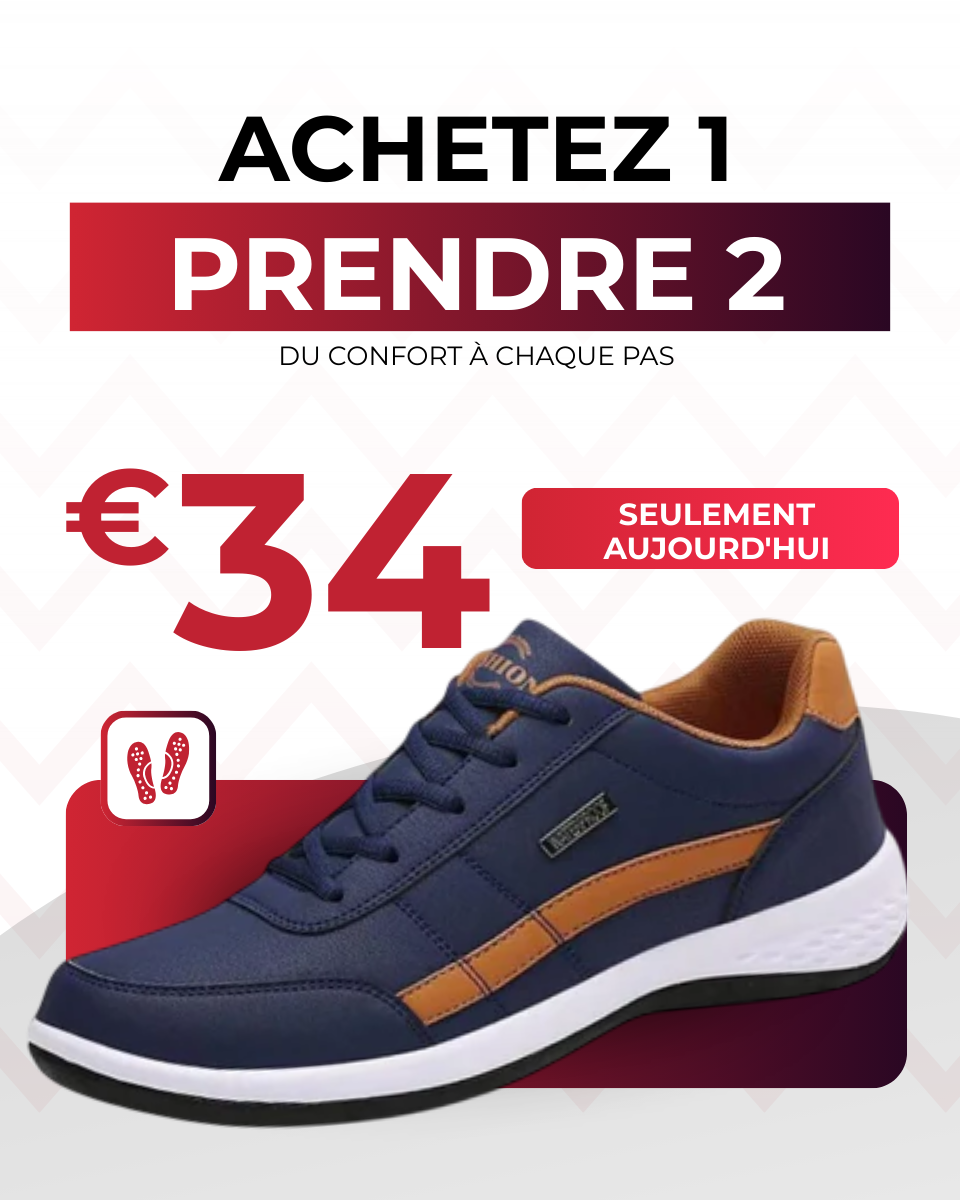 [ACHETEZ 1, RECEVEZ 2] OrthoX – chaussures ergonomiques de confort antidouleur – unisexes